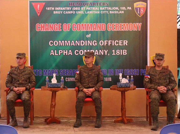 18IB ya designa nuevo comandante del su Alpha Company