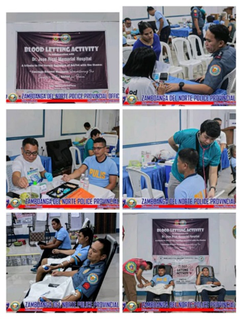 Buhatan sa Zamboanga del Norte Police Provincial Office, nipahigayon ug bloodletting activity