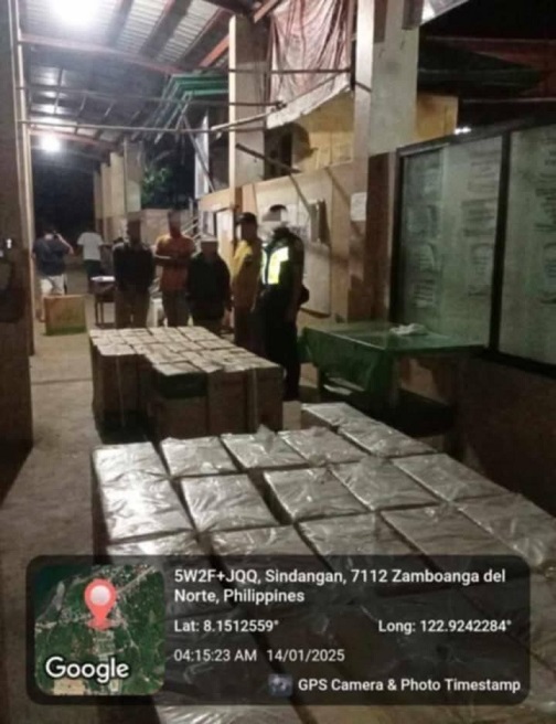 Kapin sa 7 milyones ka pesos balor sa smuggled nga sigarilyo nasakmit sa Leon Postigo, Zamboanga del Norte