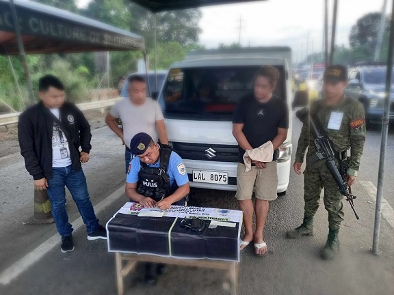 Lalaki nakuhan og shabu sa checkpoint, arestado
