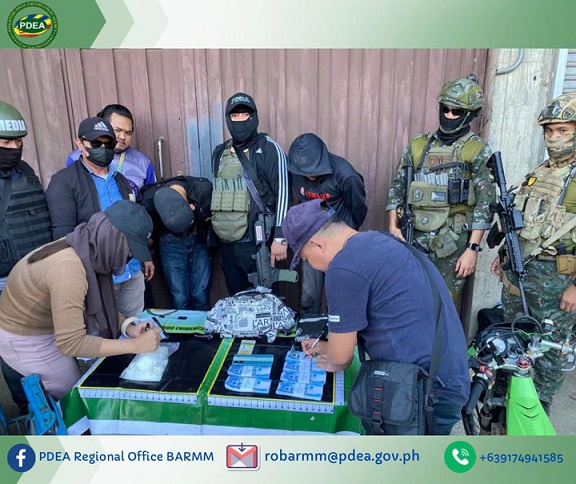 PDEA-BARMM ya aresta 2 personas, ya confisca P3.4 millones shabu