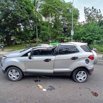 Usa ka pulis, samdan human matumbahan og lubi ang iyang sakyanan