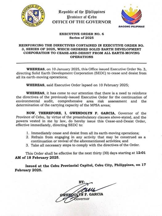 Executive Order No. 6, series of 2025