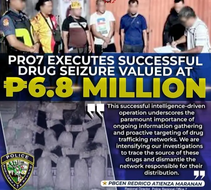 PRO7 nakasakmit og ₱6.8 milyon nga balor sa shabu